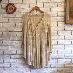 Free People Jasmine Almond Embroidered Dress